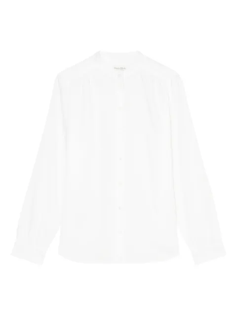 Marc O'Polo high-neck button-up shirt White M00084542027