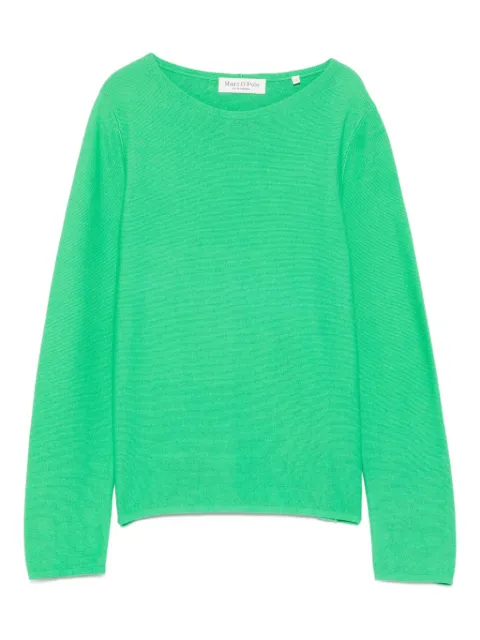 Marc O'Polo ribbed round-neck top Green M02600660401444