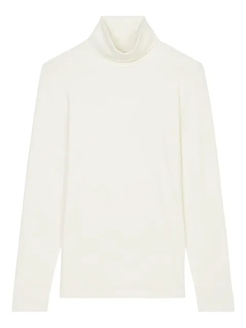Marc O'Polo high-neck long-sleeve top White 310221152521156