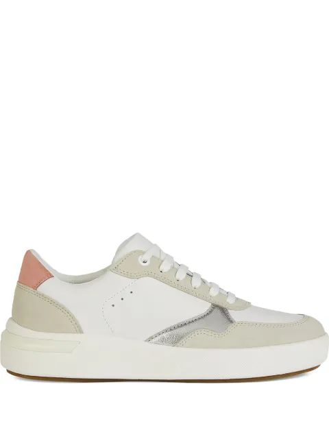 Geox Dalyla leather panelled sneakers White D45QFA08522C1Z5Q