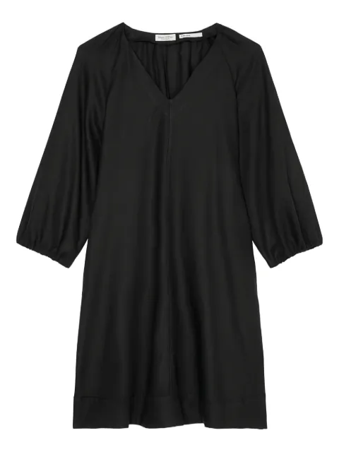 Marc O'Polo puff-sleeve V-neck dress Black M04130521123990