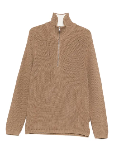Marc O'Polo high-neck zip-up sweater Neutrals 321603660030