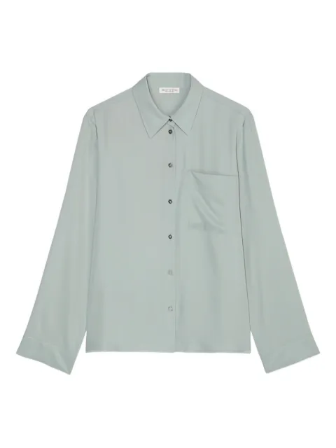 Marc O'Polo button-up patch-pocket shirt Green 410110942273