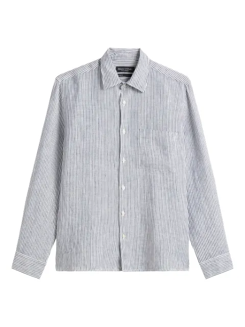 Marc O'Polo striped button-up shirt Grey M24737242090
