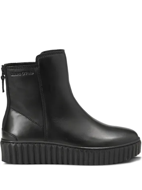 Marc O'Polo leather ankle boots Black 30916066001134