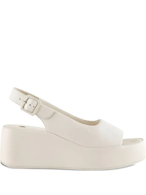 Hogl 65mm Loulou platform wedge sandals White 7102510