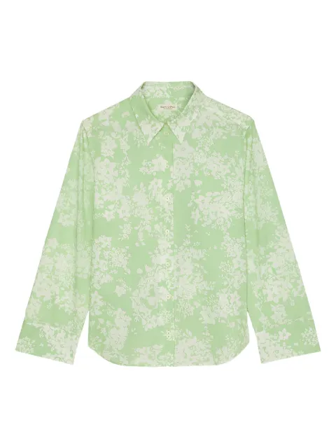 Marc O'Polo floral-print button-up shirt Green 402096942331F33