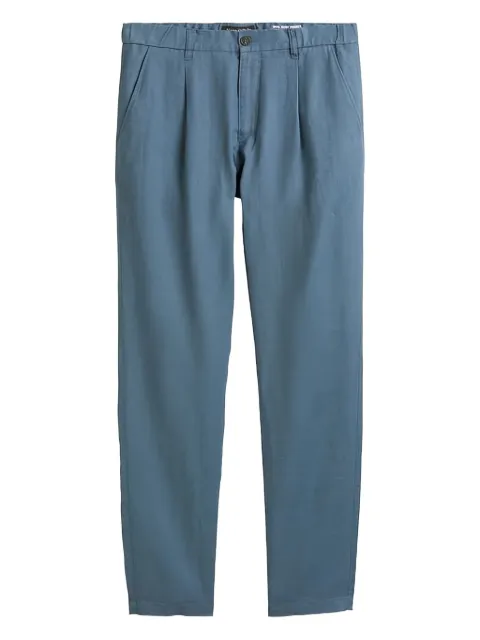 Marc O'Polo pleat-detailed linen chinos Blue M24003910258