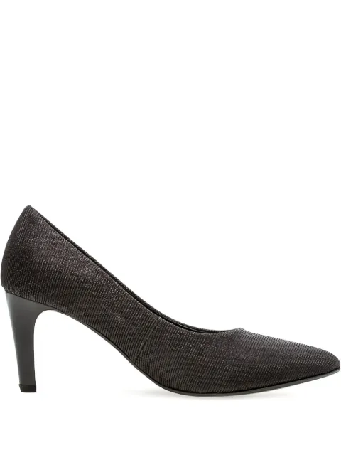 GABOR shimmering pointed-toe pumps Black 3138067
