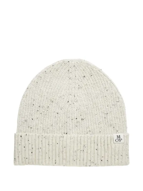 Marc O'Polo ribbed speckled knit beanie Neutrals 430506601128