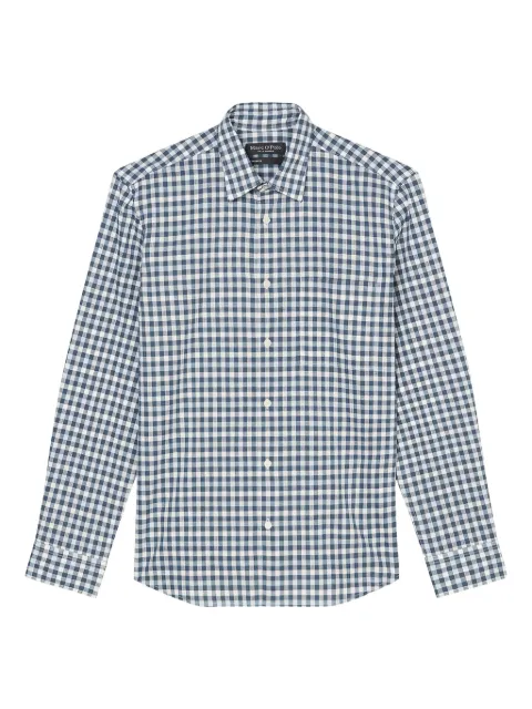 Marc O'Polo check-pattern button-up shirt Blue M20724542090