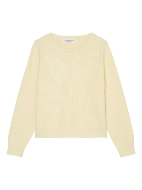 Marc O'Polo textured crew-neck sweater Yellow 302600660061B79