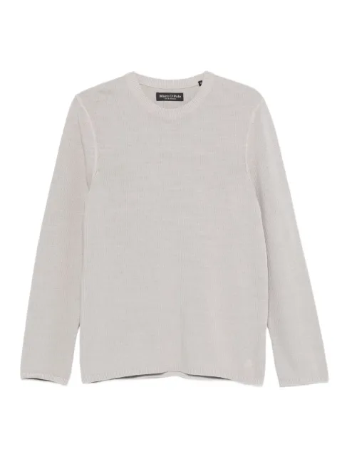Marc O'Polo embroidered-logo sweater Grey 321502360026