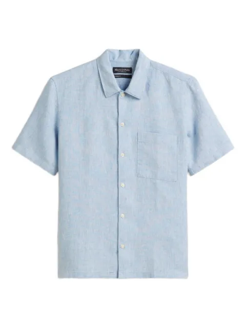 Marc O'Polo short-sleeve button-up shirt Blue 524744741012