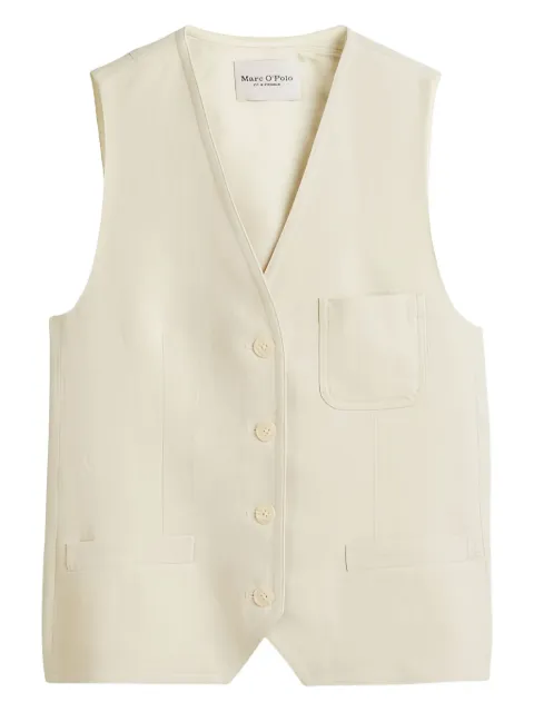 Marc O'Polo button-front waistcoat Neutrals 503006681003