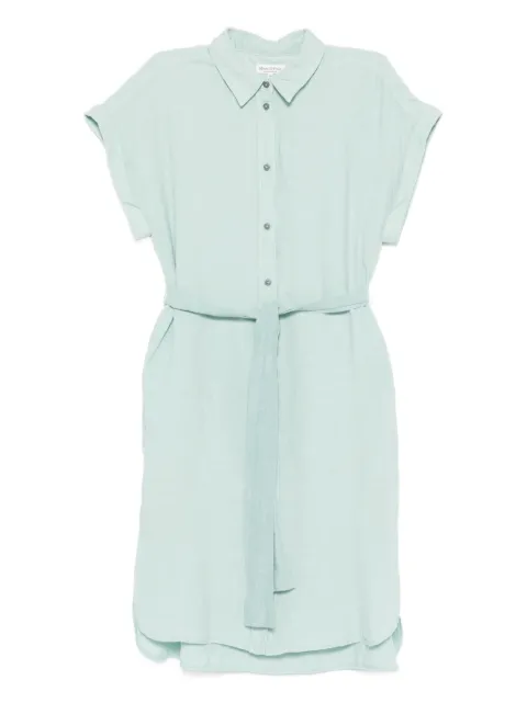 Marc O'Polo belted shirt mini dress Green 504011221223