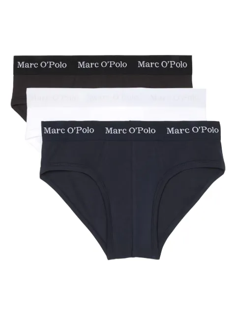 Marc O'Polo logo-waistband briefs (pack of three) Black 23Q3M00136Q546