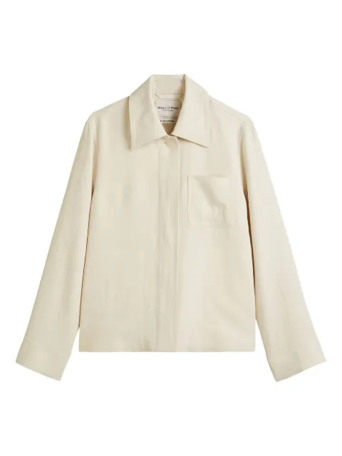 Marc O'Polo button-up overshirt White 503006674035