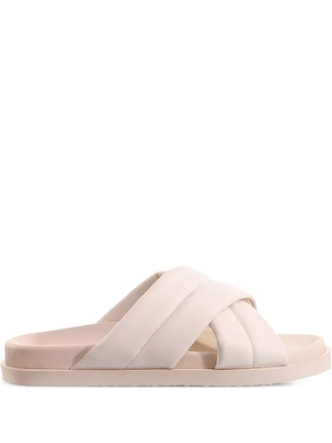 Hogl Tessa cross-strap slide sandals Neutrals 71008201200
