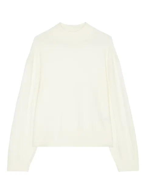 Marc O'Polo mock-neck knitted sweater White 309511860195156
