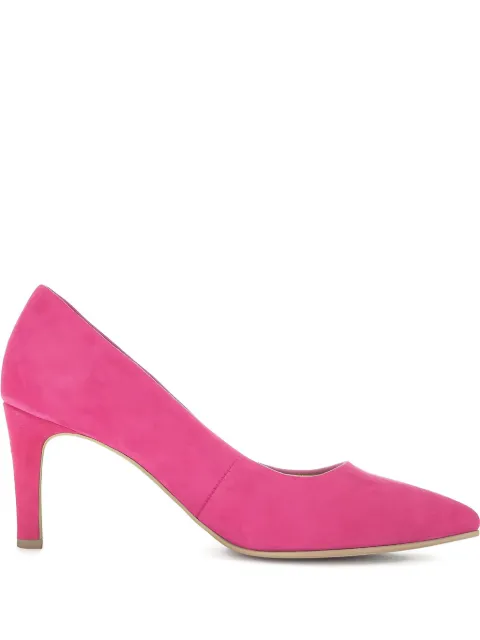 GABOR 70mm suede pointed-toe pumps Pink 4138030
