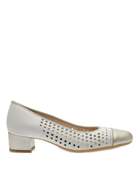ARA Nizza perforated leather pumps Neutrals 123581911