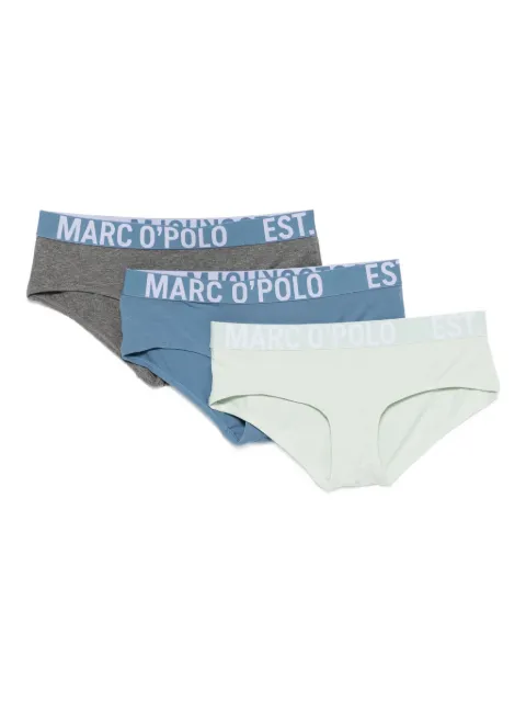 Marc O'Polo logo-printed waistband briefs (pack of three) Grey 23Q3W00131Q566