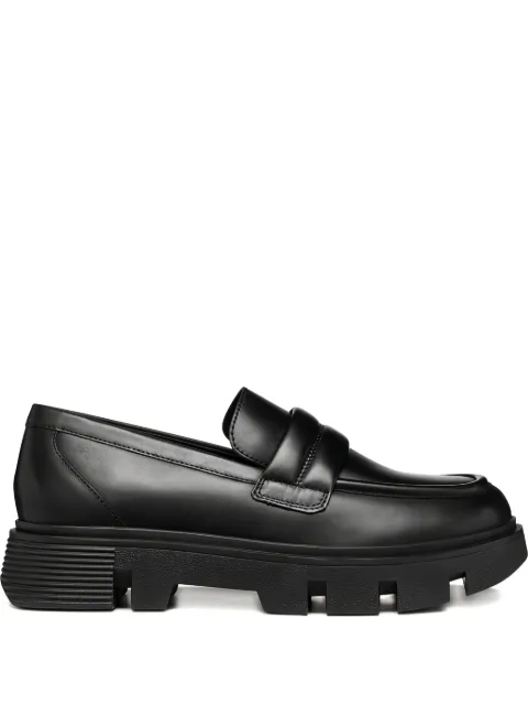Geox Hilde penny-strap platform loafers Black D46UAC00043C9999