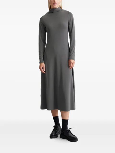 Marc O'Polo high-neck long-sleeve dress Grey 409308759197