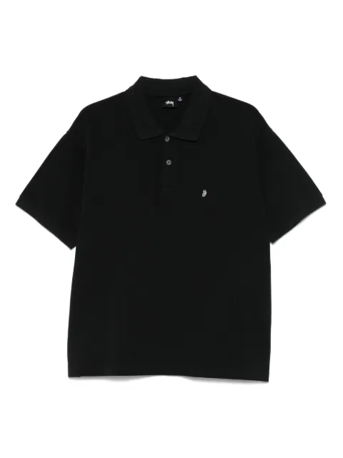 Stüssy cotton polo shirt Black 1140367