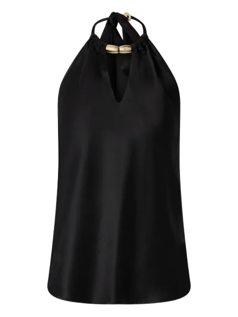 PINKO bow-halter neck blouse Black 105614A2RA