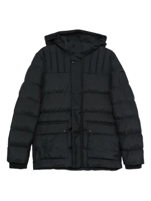 Geox Sanford quilted hooded jacket Black M4628UT3141