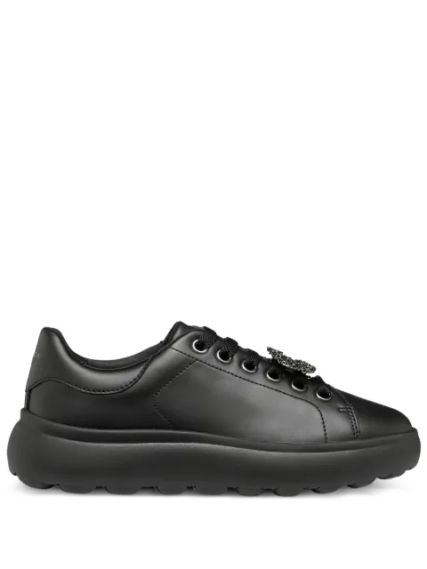 Geox embellished platform sneakers Black D46TCF00085C9999