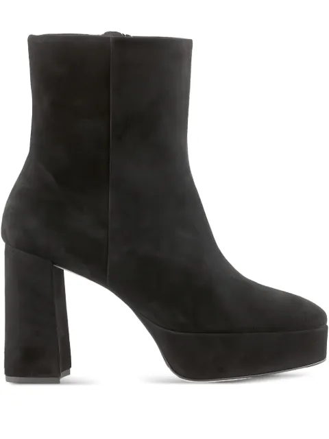 Hogl Nora platform block-heel ankle boots Black 61069020100