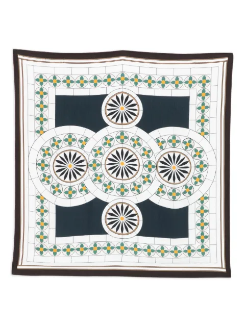 Marc O'Polo geometric-pattern scarf White 504805602039