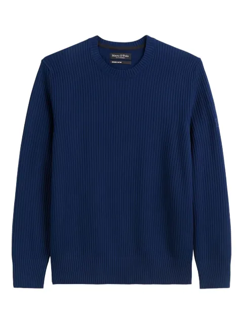 Marc O'Polo ribbed crew-neck sweater Blue 522502460206