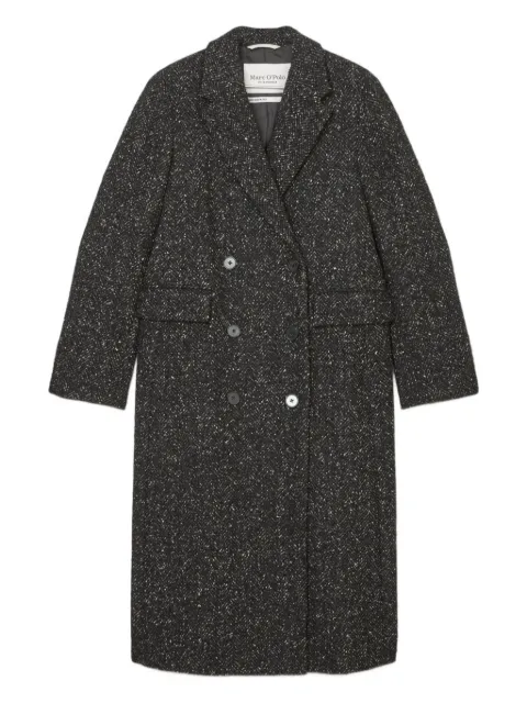 Marc O'Polo double-breasted textured coat Black 409601271271