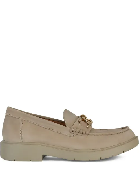 Geox Spherica chain-link suede loafers Neutrals D36QRC00022C5004