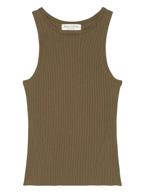Marc O'Polo ribbed sleeveless top Brown 303501063253772