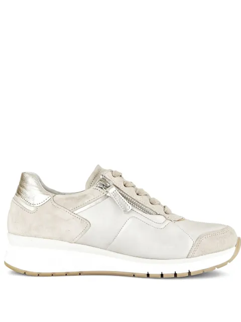 GABOR metallic-finish suede sneakers Neutrals 4630863