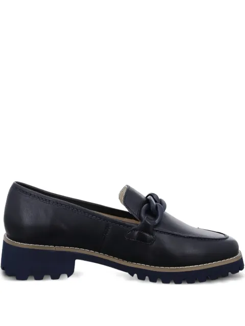 ARA leather knot-detail loafers Blue 123120916