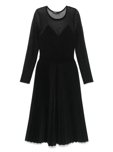 MARCCAIN pleated midi dress Black XC2142M50