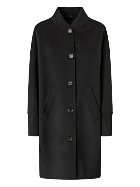 PINKO wool buttoned-up coat Black 105404A1ZQ
