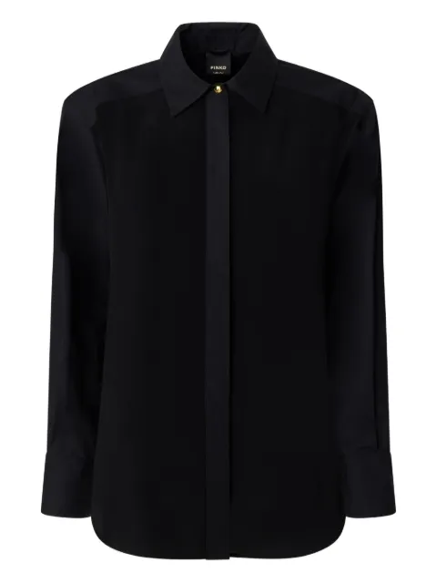 PINKO poplin and crêpe shirt Black 105434A2TG