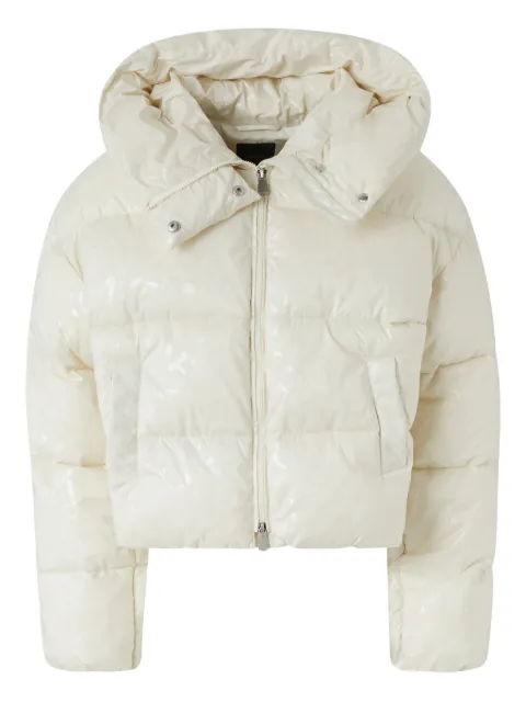 PINKO hooded puffer jacket White 105438A2PY