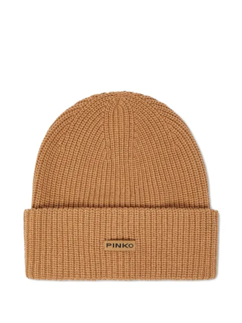 PINKO ribbed beanie Neutrals 105993A2Z4D23
