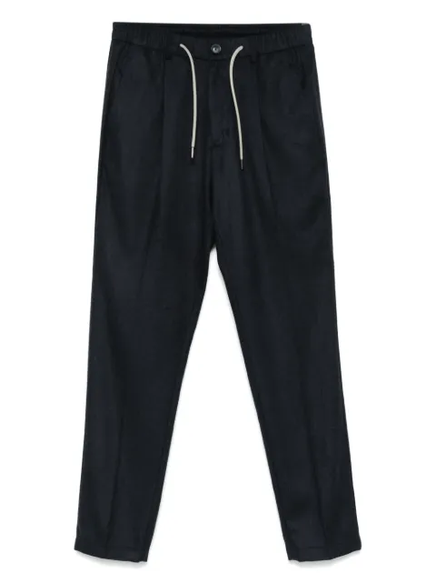 Herno pleated drawstring trousers Blue PT00037UR38087