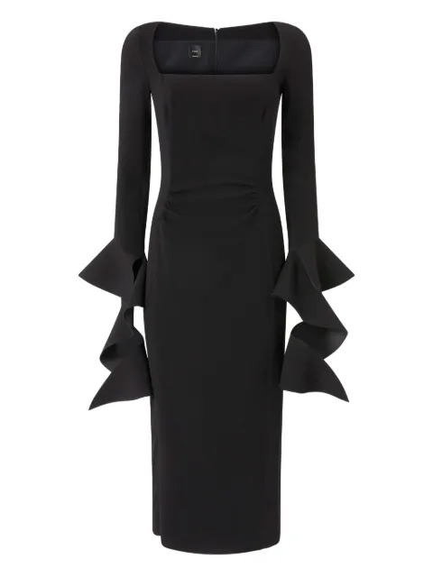 PINKO Formina square-neck midi dress Black 105736A2Q2