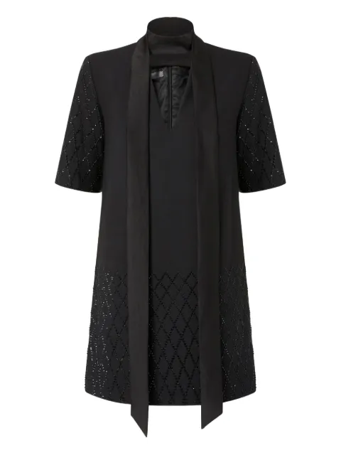 PINKO embellished short-sleeve mini dress Black 105523A2PO