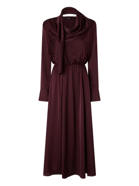 PINKO Maite scarf-detail midi dress Red 105963A2YM